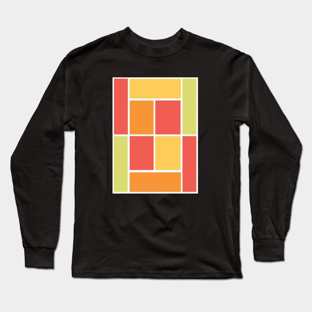 TENNIS COURT PALETTE Long Sleeve T-Shirt by King Chris